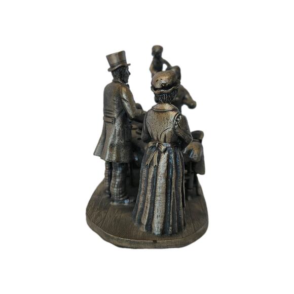 Tudor Mint Christmas Carol Pewter Figurine The Happy Ending Signed 706/5000 - Picture 4 of 14